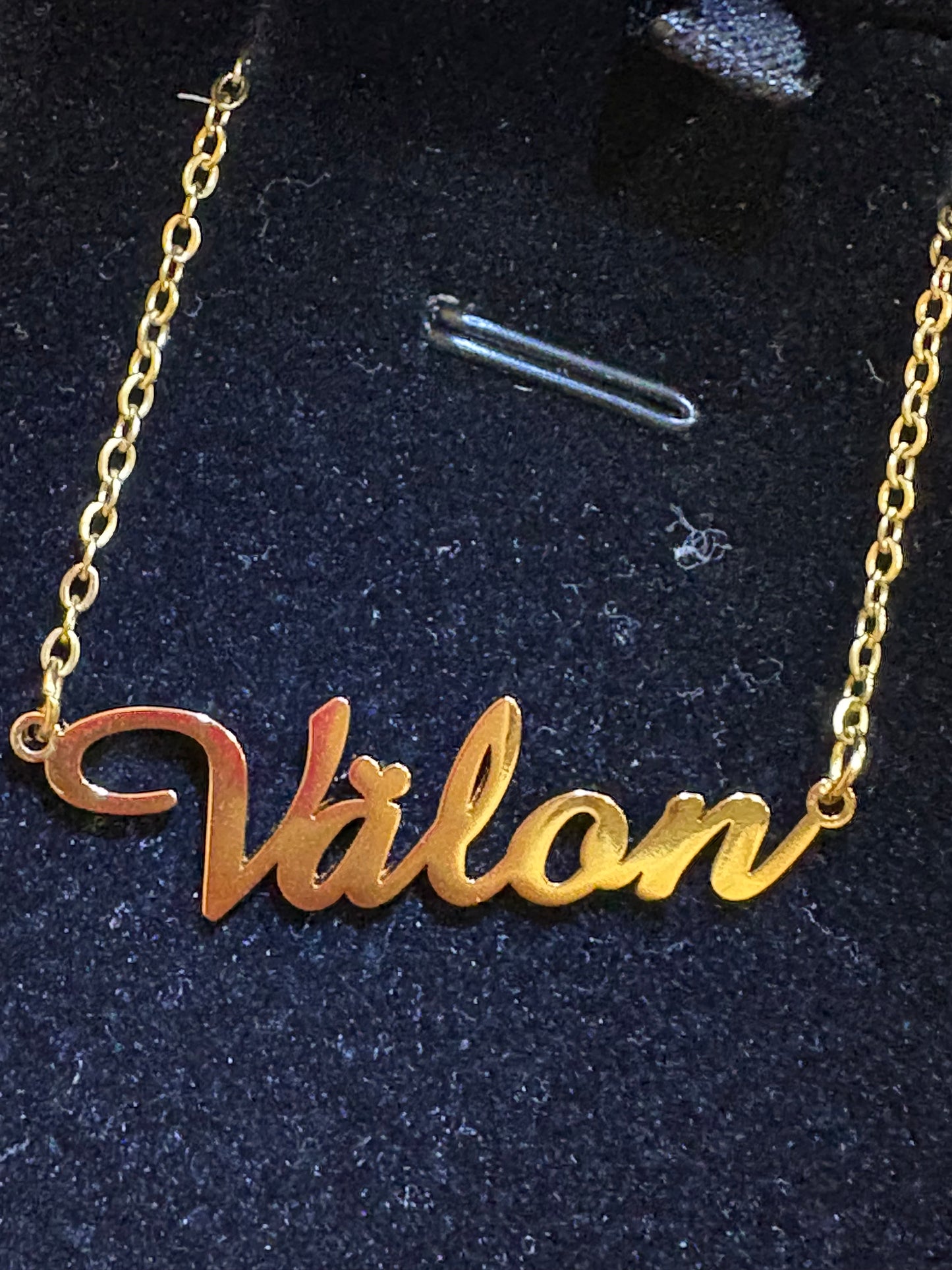 Custom heart name plate
