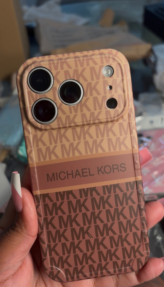 Brown n tan MKAY phone case