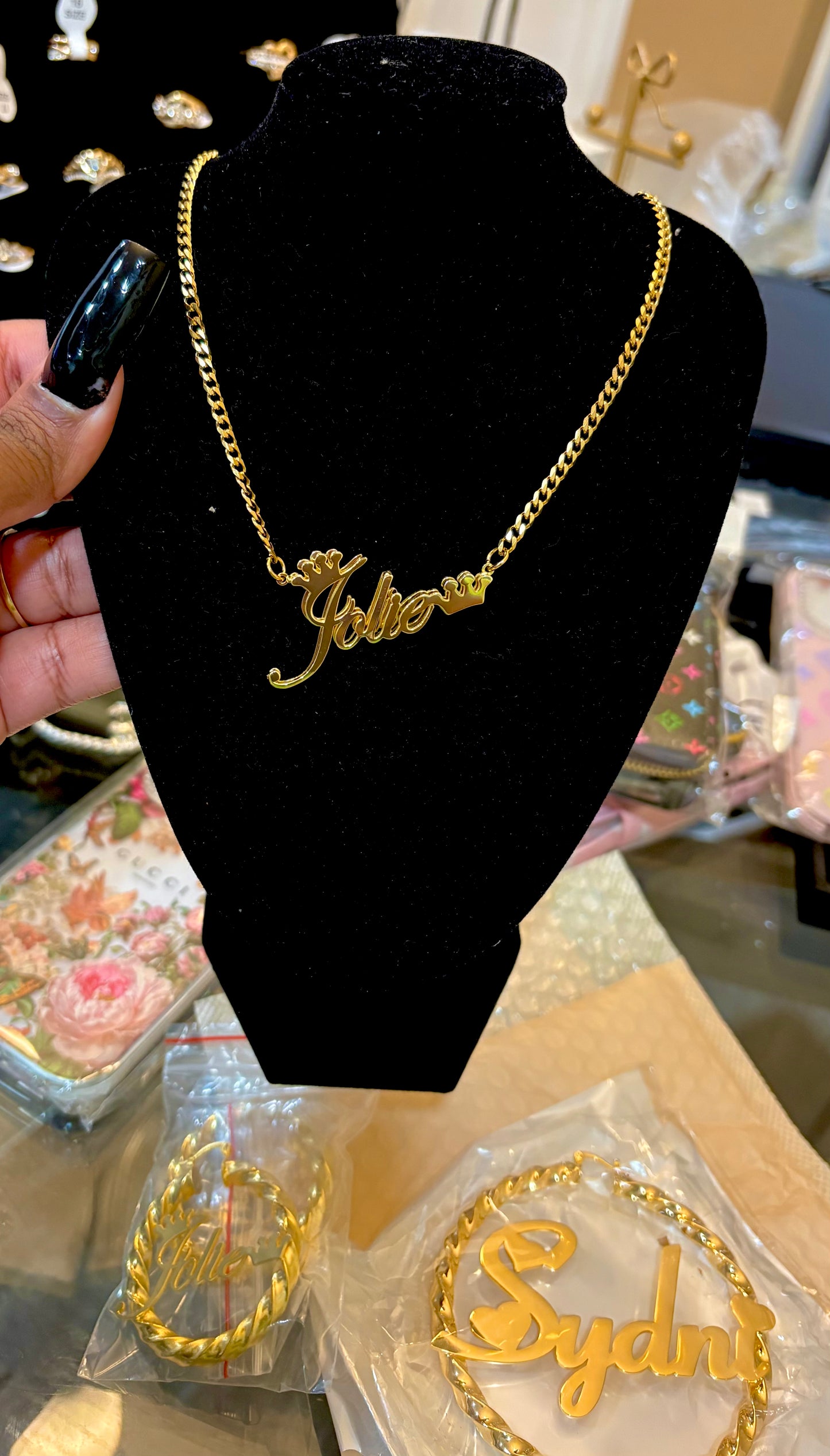 Custom Double Plated Name Necklace